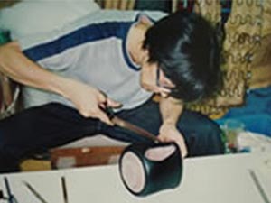 ハンドル部制作作業指導