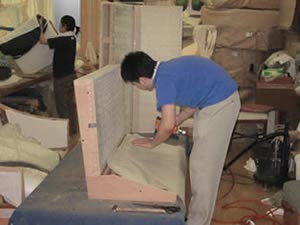 職人塾1日体験（ソファ 下張り）
